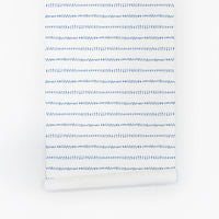 Modern blue watercolor spots removable wallpaper