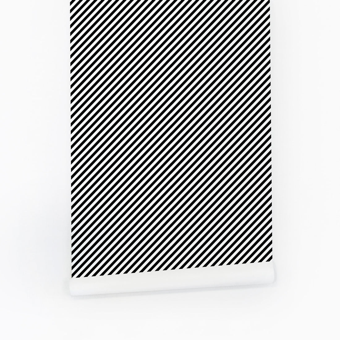 Temporary removable diagonal stripes wall paper
