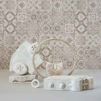elegant jewelry photo with removable wallpaper background with moroccan tiles