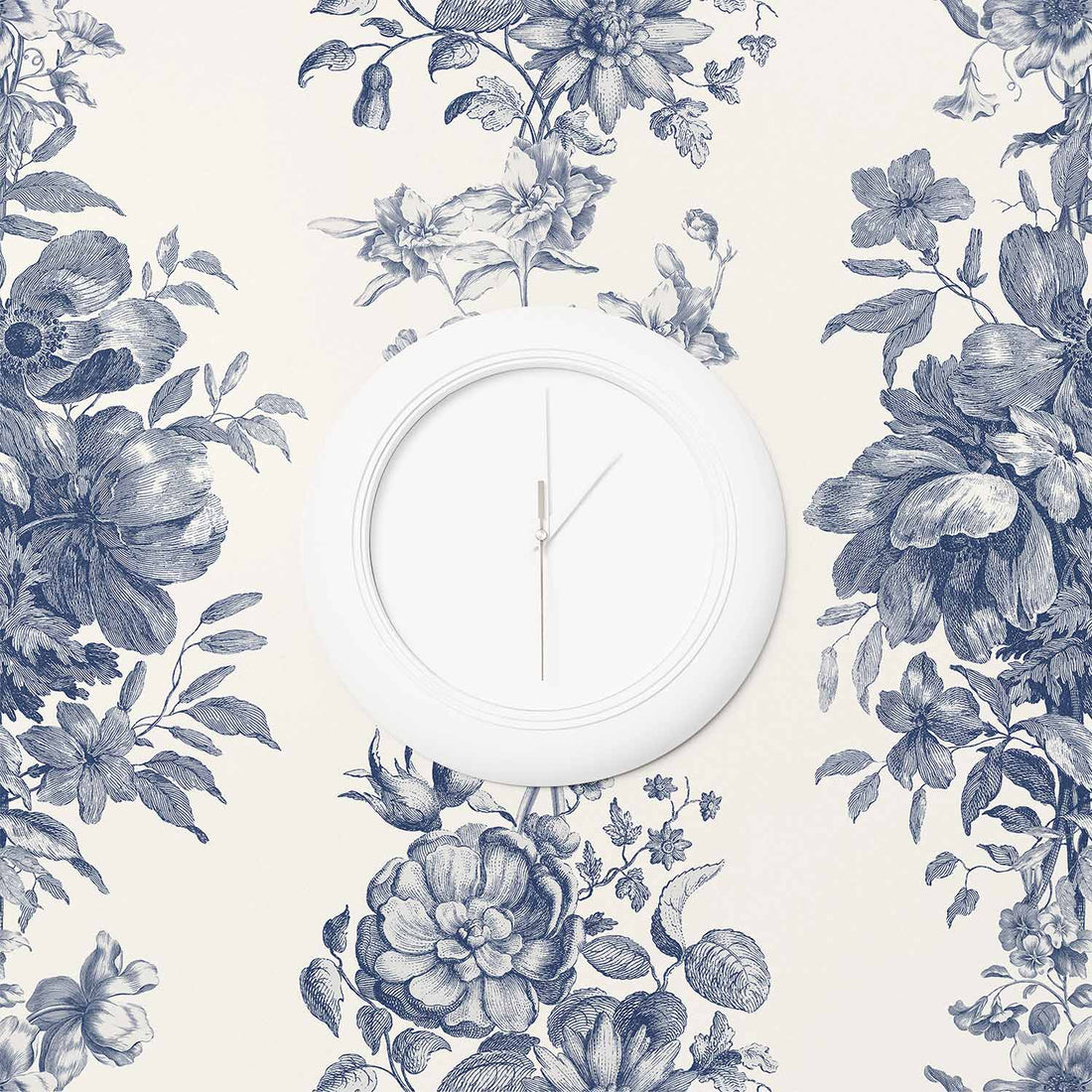 vintage floral blue wallpaper for victorian inspired home