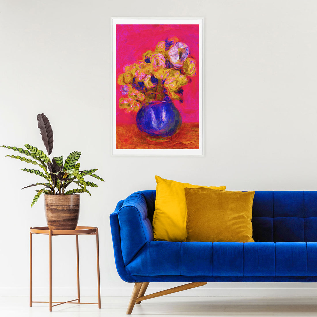 Floral art print wall decor