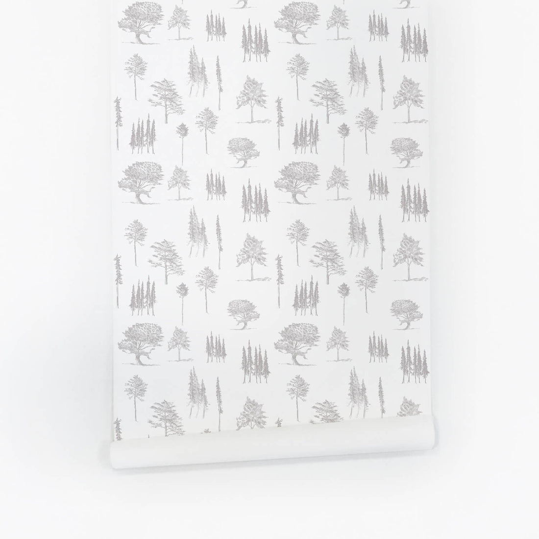 Forest peel and stick temporary wall covering