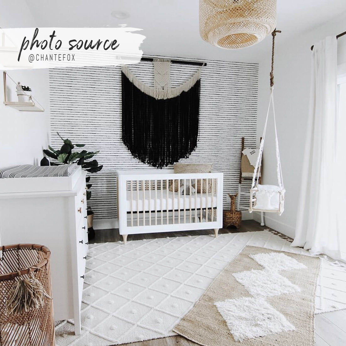 Nursery bohemian removable wallpaper
