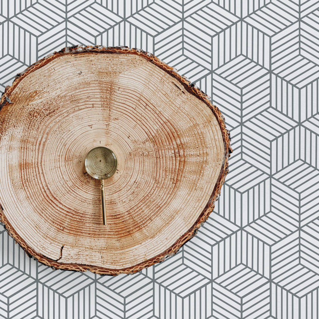 geometric design removable wallpaper for scandi style interiors