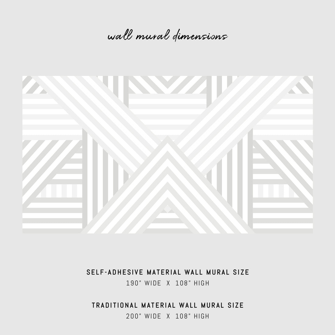 light grey neutral stripes wall mural design for modern interior
