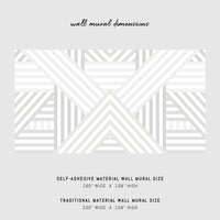 light grey neutral stripes wall mural design for modern interior