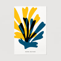 Abstract floral wall art print
