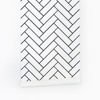 herringbone braid wallpaper pattern for minimalistic interior design