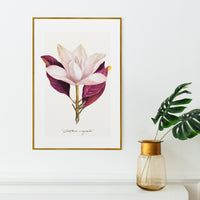 Blush Pink Vintage Floral Art Print