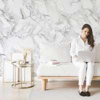 Light marble design removable wallpaper