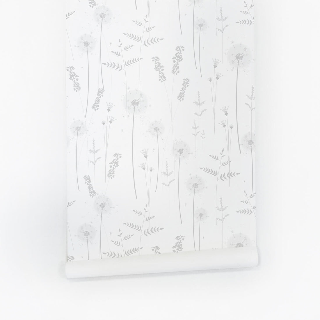 Peel and stick temporary floral wallpaper
