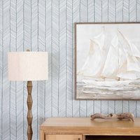 coastal herringbone pattern wallpaper for bedroom
