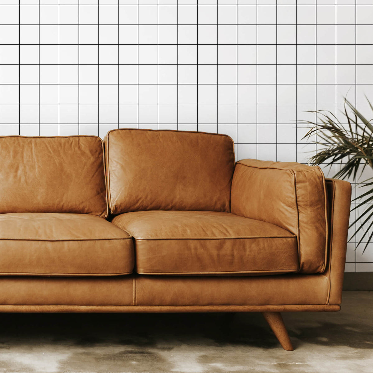 Large scale checkers wallpaper by Livettes | Livettes Wallpaper