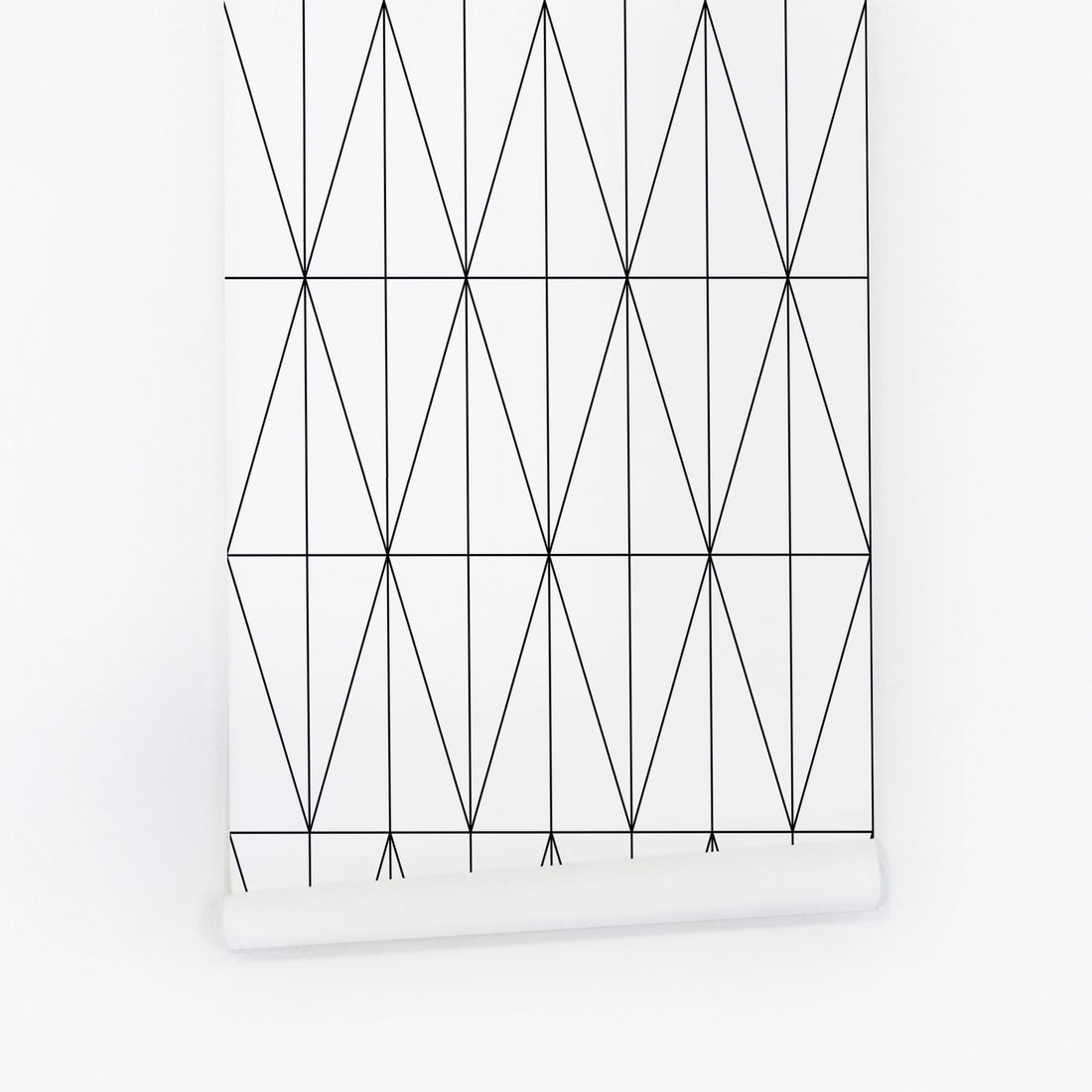 black and white simple lines removable wallpaper design