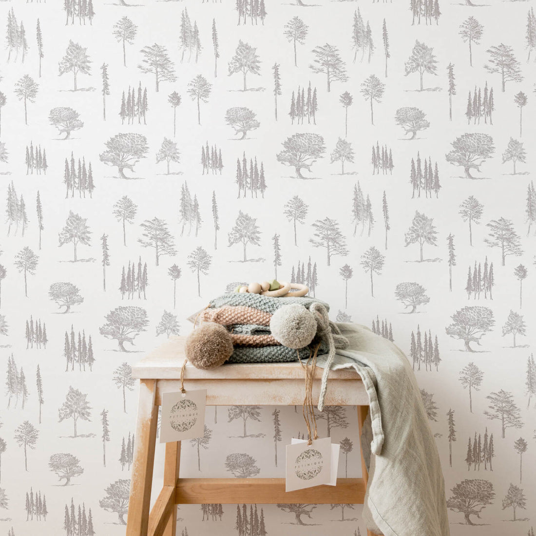 Kids room trees self adhesive wallpaper