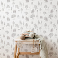 Kids room trees self adhesive wallpaper