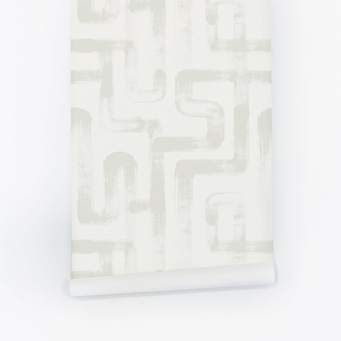 light greige line motif removable wallpaper