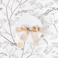 modern farmhouse grey wildflower removable wallpaper for home interior