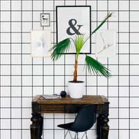 Large checkers removable wallpaper