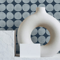 modern mediterranean design interior with removable wallpaper