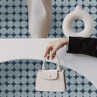 modern blue circles pattern wallpaper