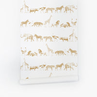 Animal self adhesive peel and stick wallpaper