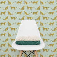 modern green safari theme kids bedroom peel and stick wallpaper