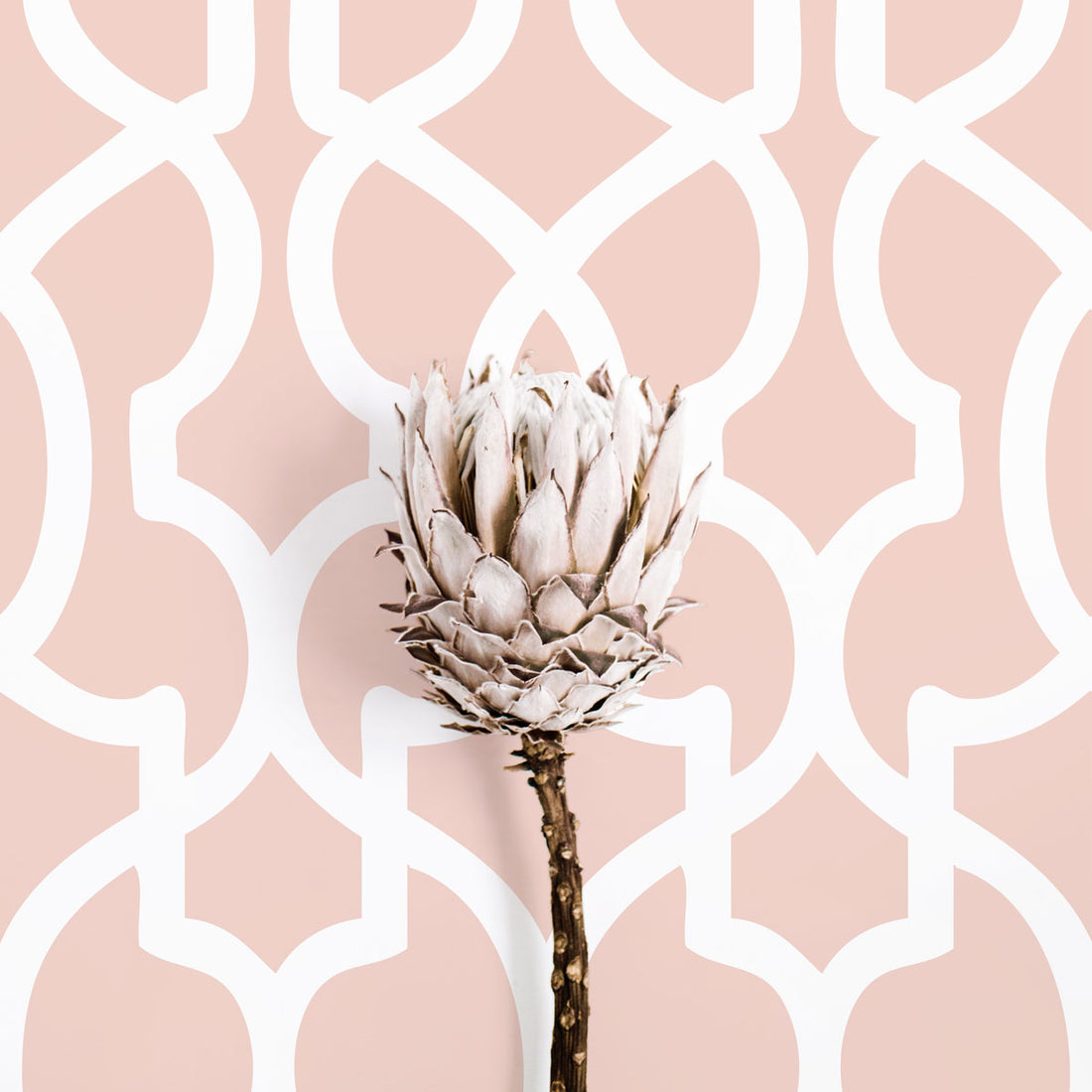 Pink tribal pattern self adhesive wallpaper