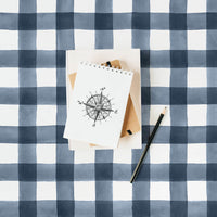 nautical theme kids room wallpaper in navy