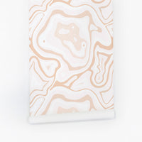neutral pink stone inspired removable wallpaper