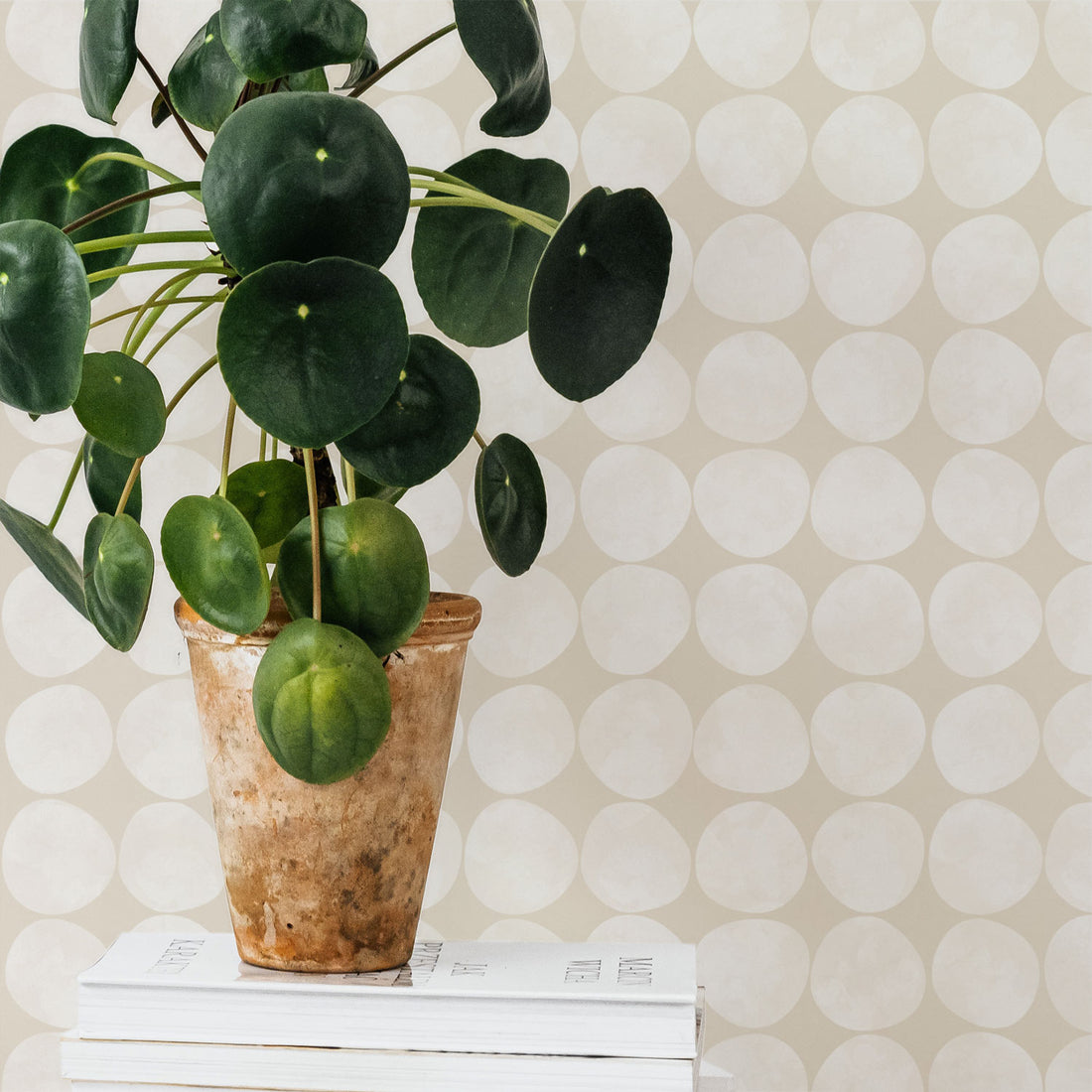 retro circle pattern removable wallpaper