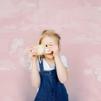 Pink Vintage Clouds Wall Mural