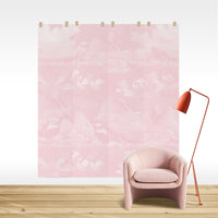 Pink Vintage Clouds Wall Mural