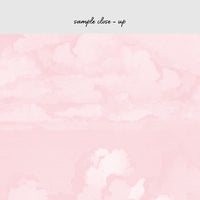 Pink Vintage Clouds Wall Mural