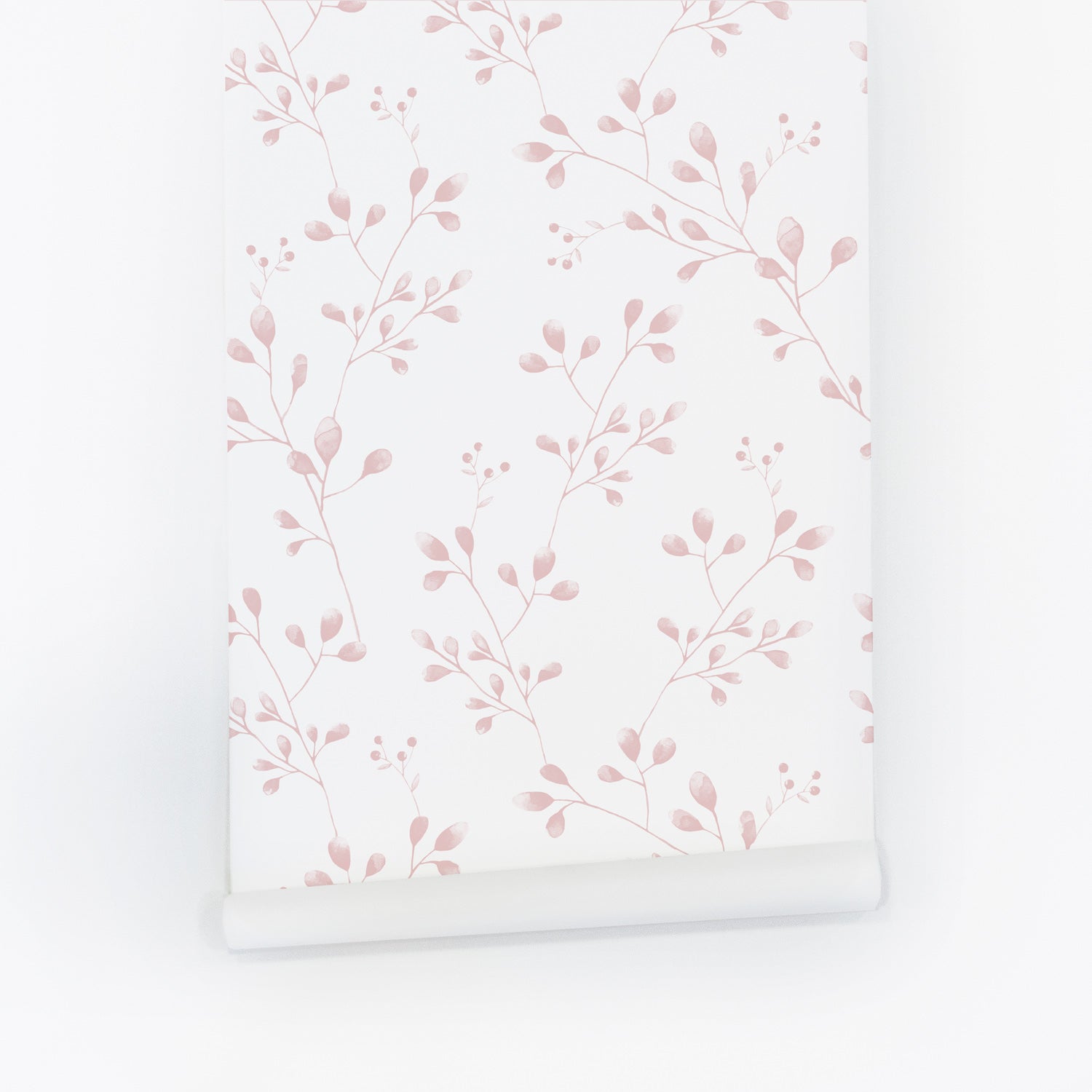 Pink Wildflower Foliage Removable Wallpaper by Livettes Livettes