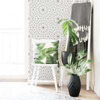 Scandi style geometric removable wallpaper