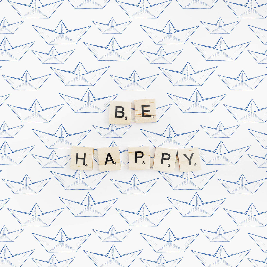 paper boats inspired kids beach theme room removable wallpaper design