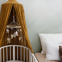 light green ombre wall mural for baby nursery interior