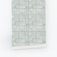 light green plaid effect modern wallpaper peel and stick