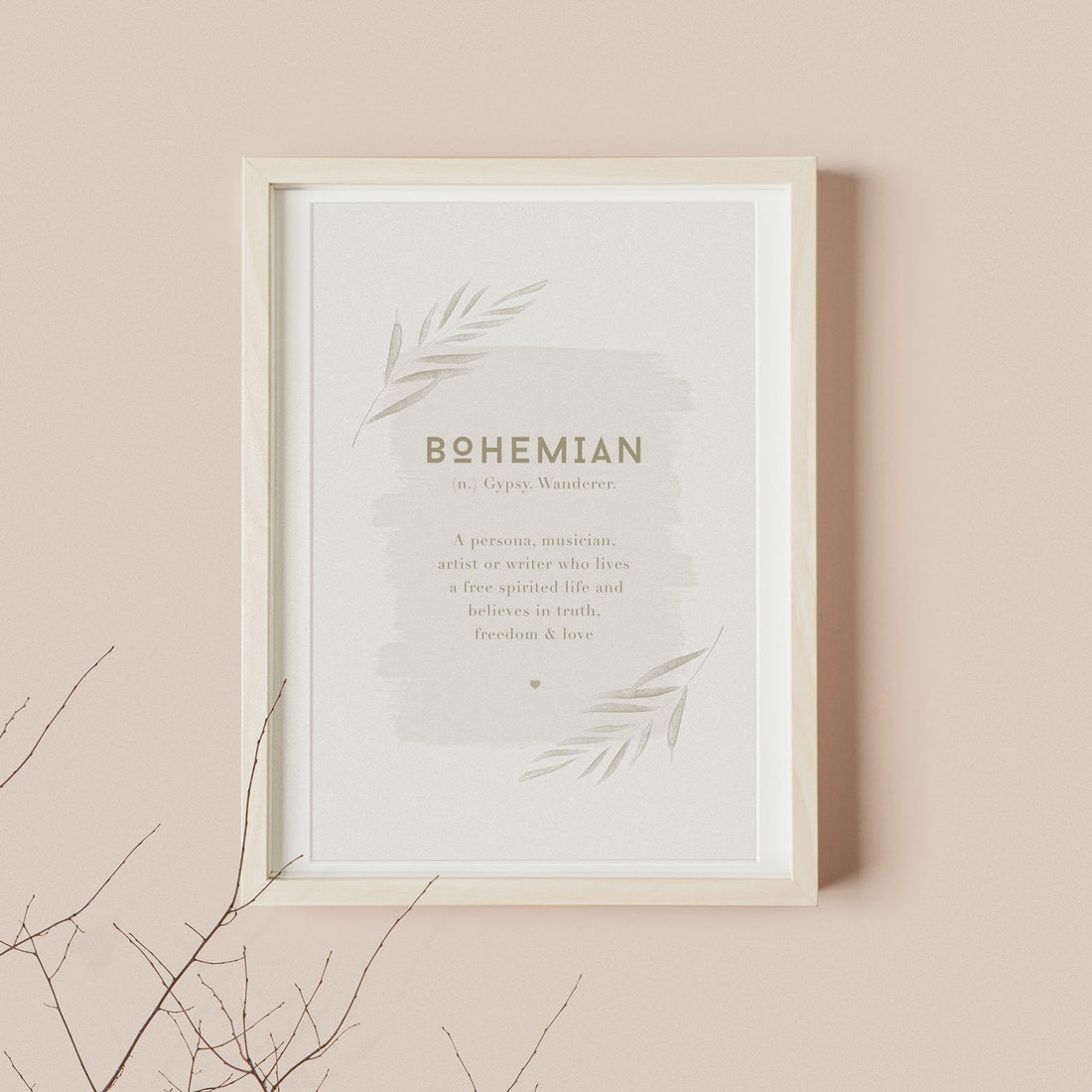 Bohemian definition text print
