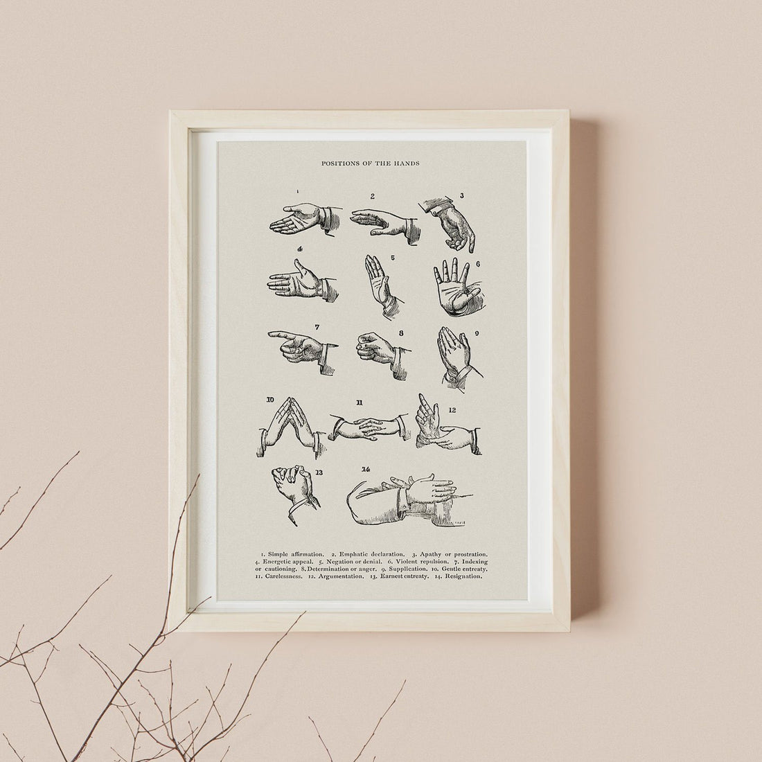 Vintage book illustration poster