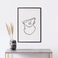 Roman statue art print