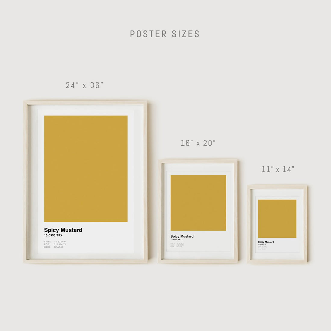 Pantone color wall decors