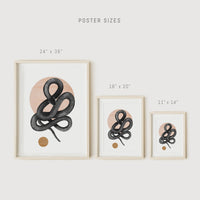 Snake print abstract illustration