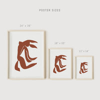 painted woman art print
