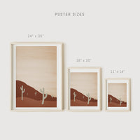 Desert cacti posters