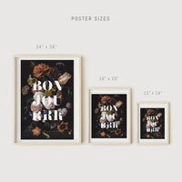Interior decor floral art print