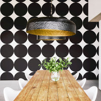 Modern black white removable wallpaper