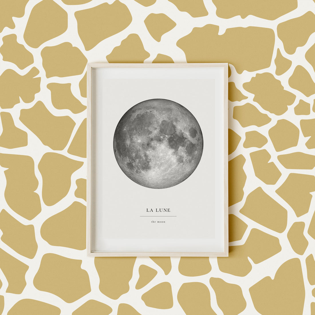 safari inspired wallpaper for kids bedroom with giraffe pattern