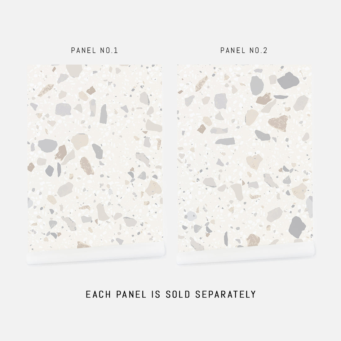 neutral colors stone inspired wallpaper design